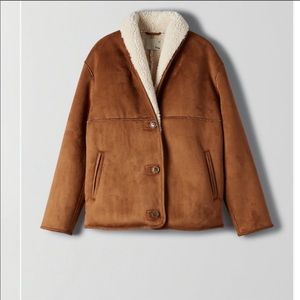 aritzia suede deanna jacket